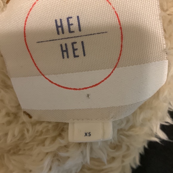 HEI HEI ANTHROPOLOGIE coat with Sherpa! - Picture 9 of 12